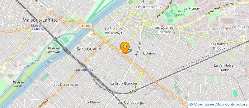 localisation de l'entreprise I2SYSTEMS à SARTROUVILLE