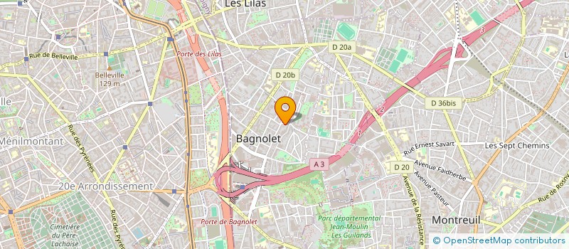 localisation de l'entreprise I2TP à BAGNOLET