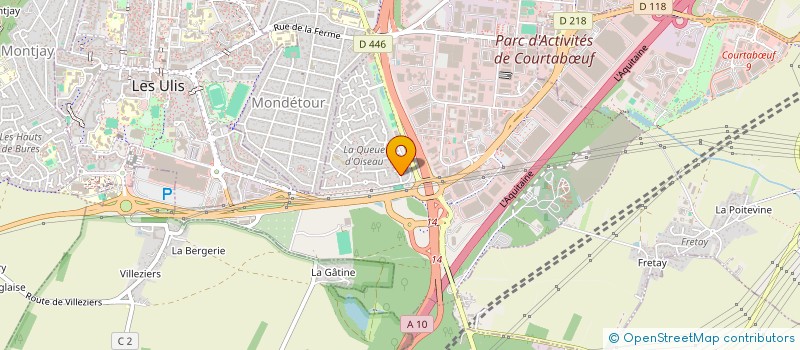 localisation de l'entreprise I3A à LES ULIS