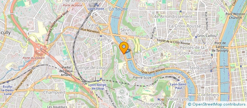 localisation de l'entreprise I3A COMMUNICATION à LYON