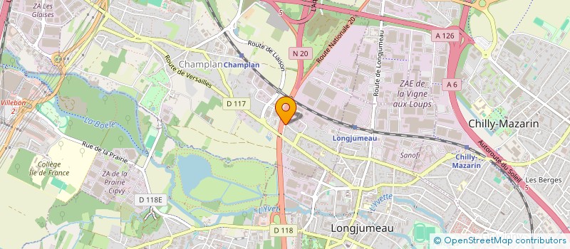 localisation de l'entreprise I3E  CHAMPLAN