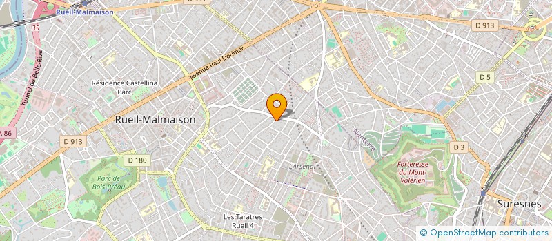 localisation de l'entreprise I3F  COURBEVOIE