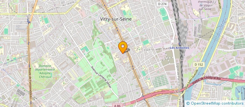 localisation de l'entreprise I3J ORGANISATION (I3J ORG) à VITRY-SUR-SEINE