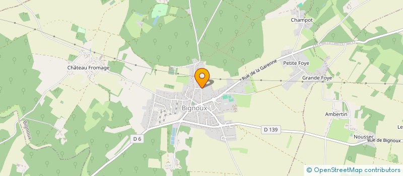 localisation de l'entreprise I3P  BIGNOUX