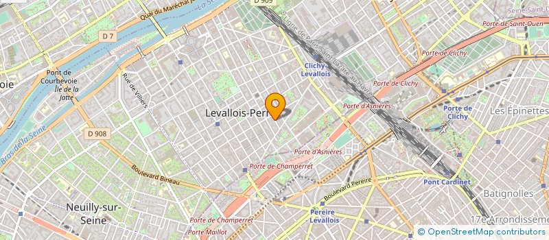 localisation de l'entreprise I3V à LEVALLOIS-PERRET