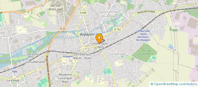 localisation de l'entreprise I4  ARPAJON
