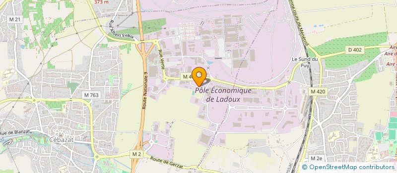 localisation de l'entreprise I4F  CEBAZAT