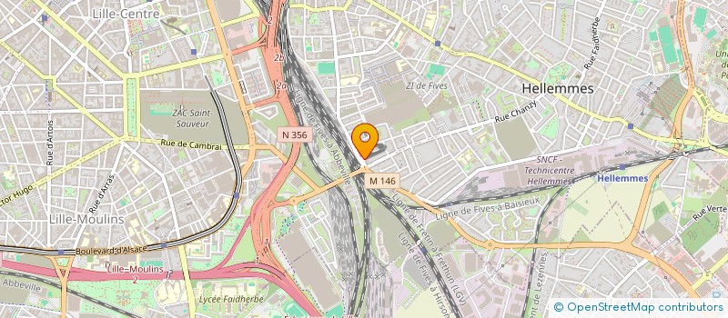 localisation de l'entreprise IA  LILLE