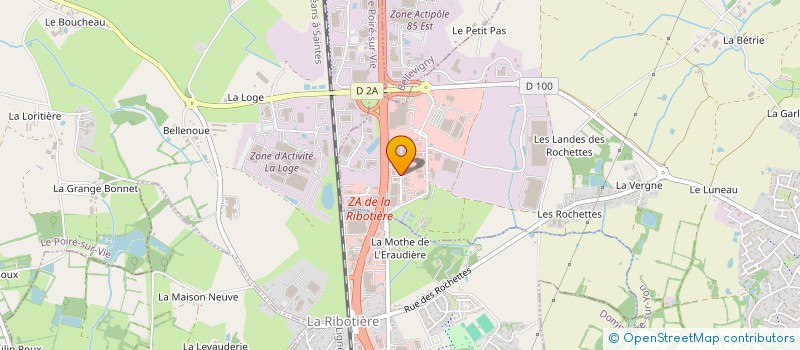 localisation de l'entreprise IA CA  DOMPIERRE-SUR-YON