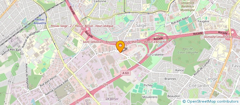 localisation de l'entreprise IA CONTROL à PESSAC