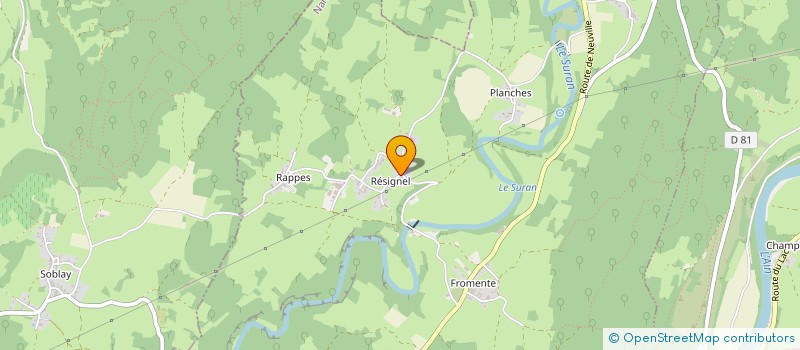 localisation de l'entreprise IA-NEXT  NEUVILLE-SUR-AIN