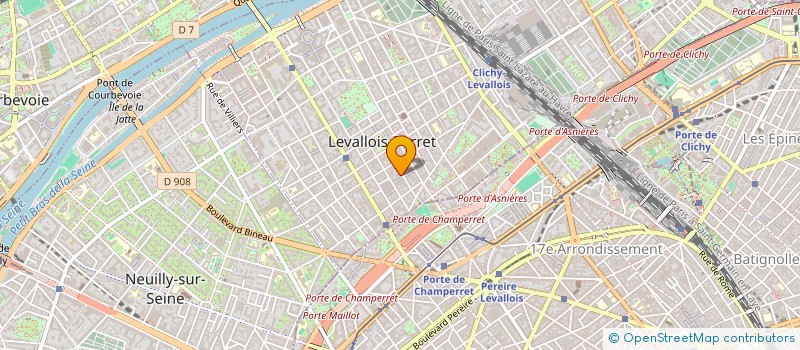 localisation de l'entreprise IA2P CONSULTING à LEVALLOIS-PERRET