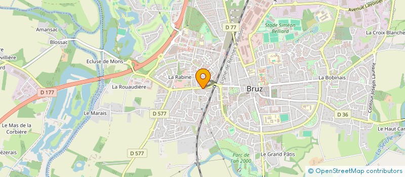 localisation de l'entreprise IABAX  BRUZ