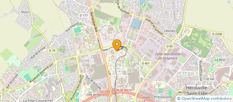 localisation de l'entreprise IAE CAEN HELPS à CAEN