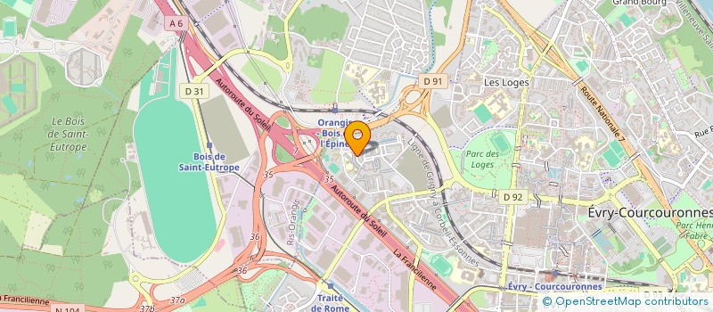 localisation de l'entreprise IAE SPORT à EVRY-COURCOURONNES