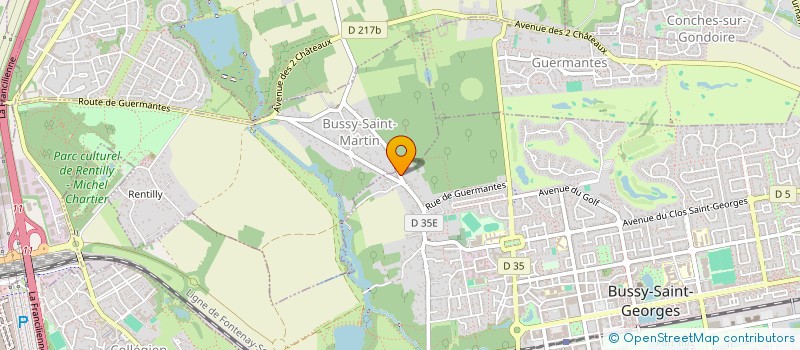 localisation de l'entreprise IAF COM à BUSSY-SAINT-GEORGES