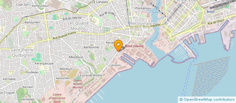 localisation de l'entreprise IAF PRO à BREST