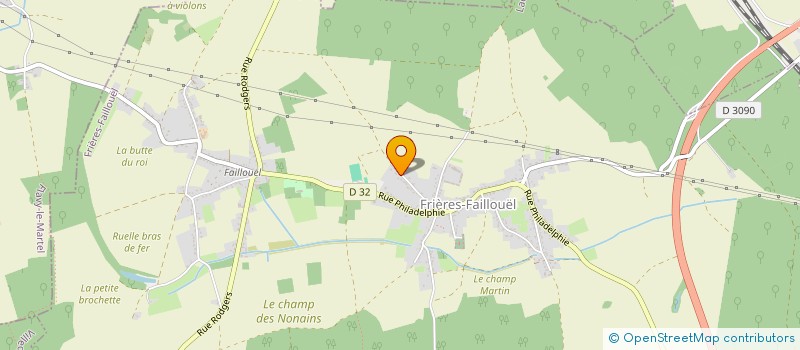 localisation de l'entreprise IAJD  FRIERES-FAILLOUEL