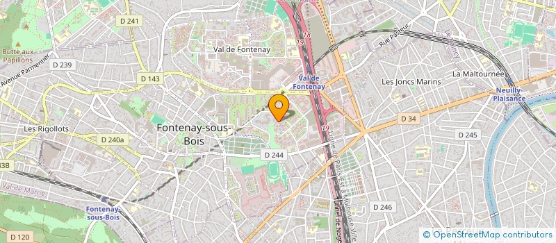 localisation de l'entreprise IAM à FONTENAY-SOUS-BOIS