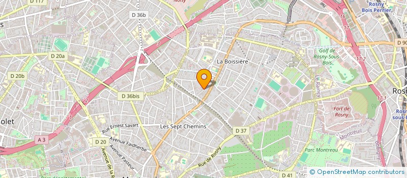 localisation de l'entreprise IAM BATIMENT à MONTREUIL