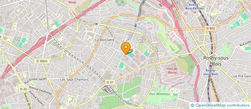 localisation de l'entreprise IAM IMMOV à MONTREUIL
