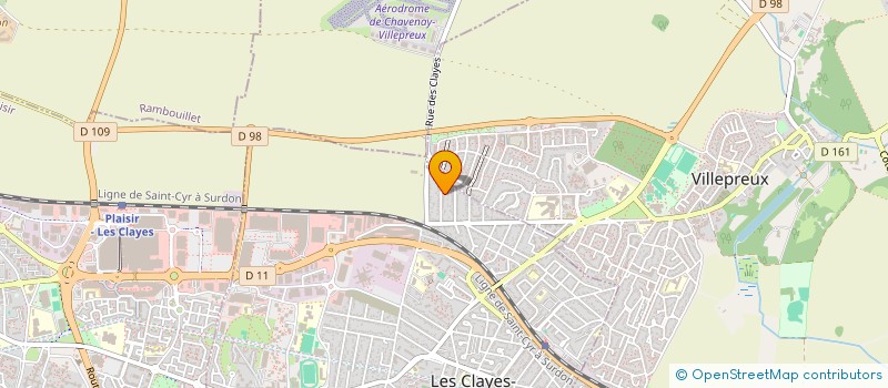 localisation de l'entreprise IAPAS  LES CLAYES-SOUS-BOIS
