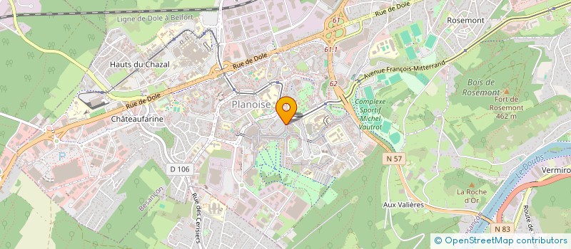 localisation de l'entreprise IAPETUS  BESANCON