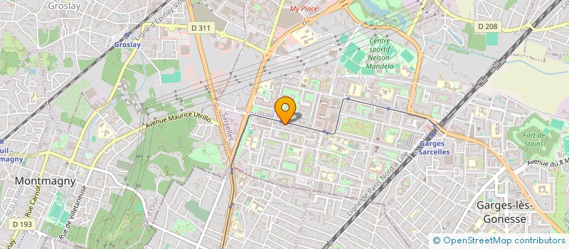 localisation de l'entreprise IARD ILE DE FRANCE  SARCELLES