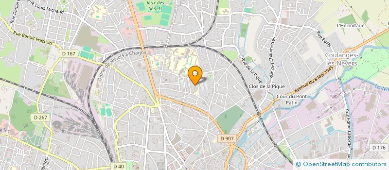 localisation de l'entreprise IARE CENTRE SOCIAL DU BANLAY à NEVERS