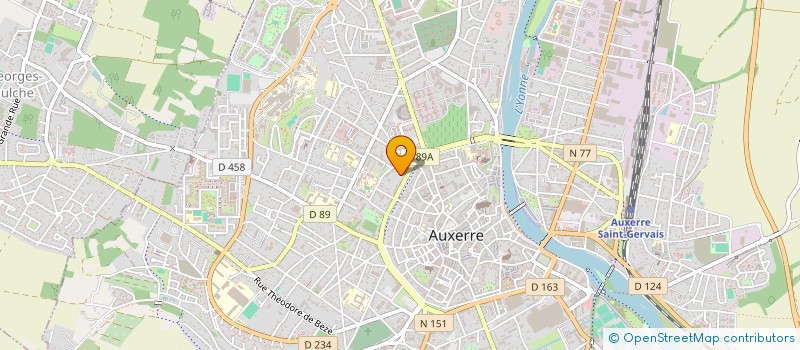 localisation de l'entreprise IASB HOLDING à AUXERRE