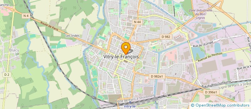 localisation de l'entreprise IASD - VLF à VITRY-LE-FRANCOIS