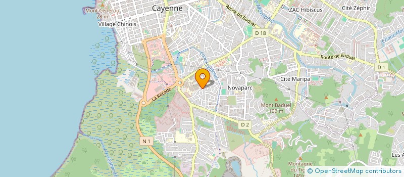 localisation de l'entreprise IASO SANTE GUYANE  CAYENNE