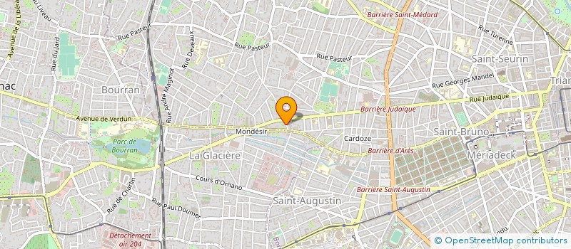 localisation de l'entreprise IATUS à BORDEAUX