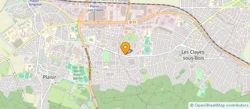 localisation de l'entreprise IAZZIMMO à LES CLAYES-SOUS-BOIS