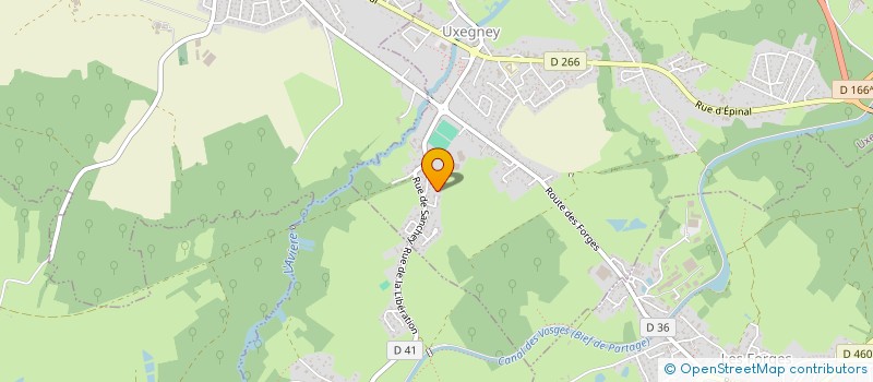 localisation de l'entreprise IB  UXEGNEY