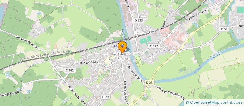 localisation de l'entreprise IB ADEQUATION  LA SUZE-SUR-SARTHE