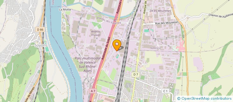 localisation de l'entreprise IB AUTOMOBILE  PORTES-LES-VALENCE