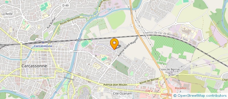 localisation de l'entreprise IB & CO  CARCASSONNE