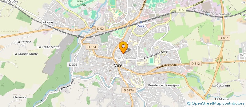 localisation de l'entreprise IB COIFF à VIRE-NORMANDIE