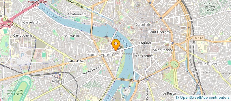 localisation de l'entreprise IB COIFFURE à TOULOUSE