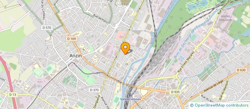 localisation de l'entreprise IB CONSTRUCT à VALENCIENNES