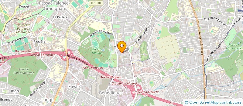 localisation de l'entreprise IB CONSTRUCTION  TALENCE