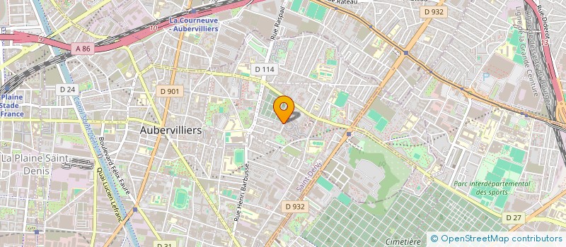 localisation de l'entreprise IB CONSULTING  AUBERVILLIERS