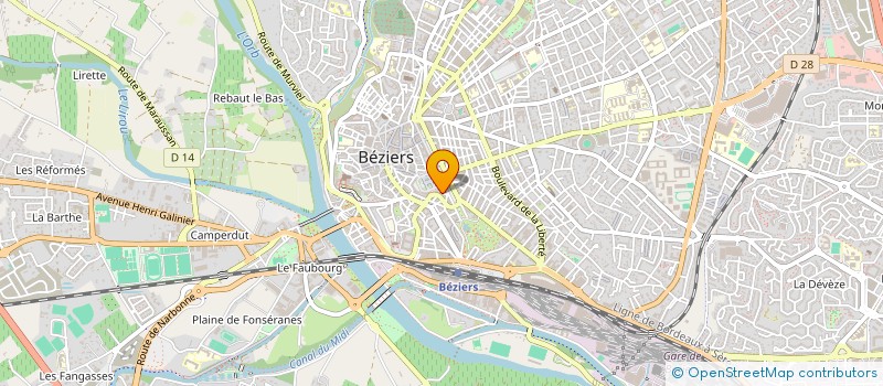 localisation de l'entreprise IB CORP à BEZIERS