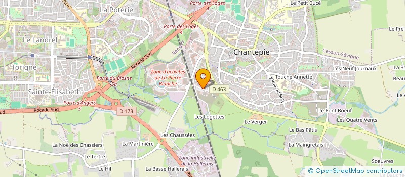 localisation de l'entreprise IB DISTRIBUTION à CHANTEPIE