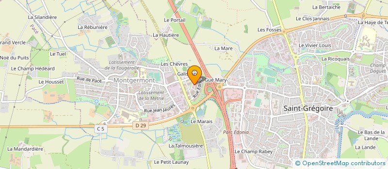 localisation de l'entreprise IB DISTRIBUTION  RENNES