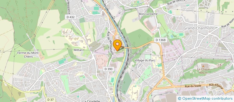 localisation de l'entreprise IB GARAGE 25  BETHONCOURT