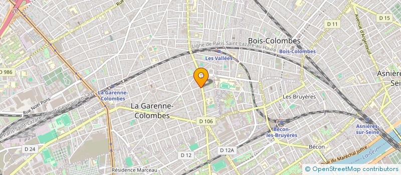 localisation de l'entreprise IB GESTION  LA GARENNE-COLOMBES