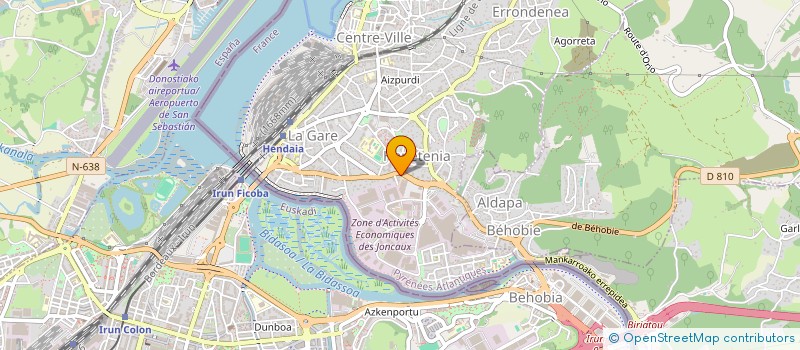 localisation de l'entreprise IB IMMO  HENDAYE