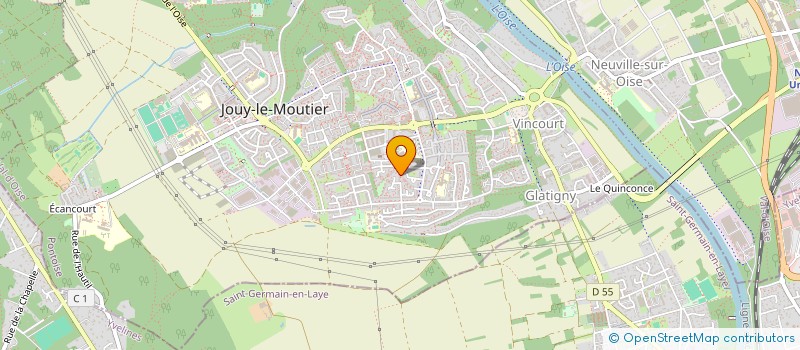 localisation de l'entreprise IB IMMOBILIER  JOUY-LE-MOUTIER